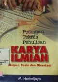 Pedoman Teknis Penulisan Karya Ilmiah
